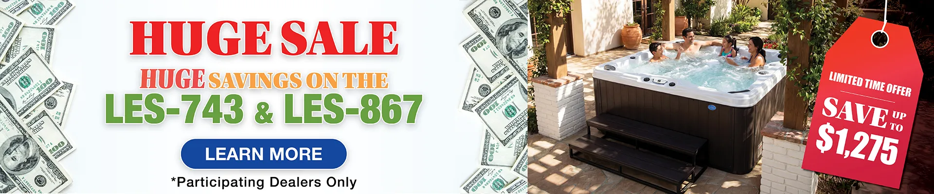 Calspas hot tub being used in a family setting - Frisco